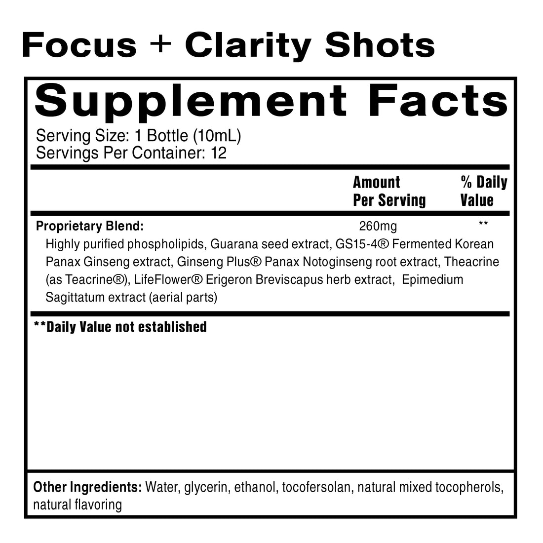 Focus & Clarity Shots