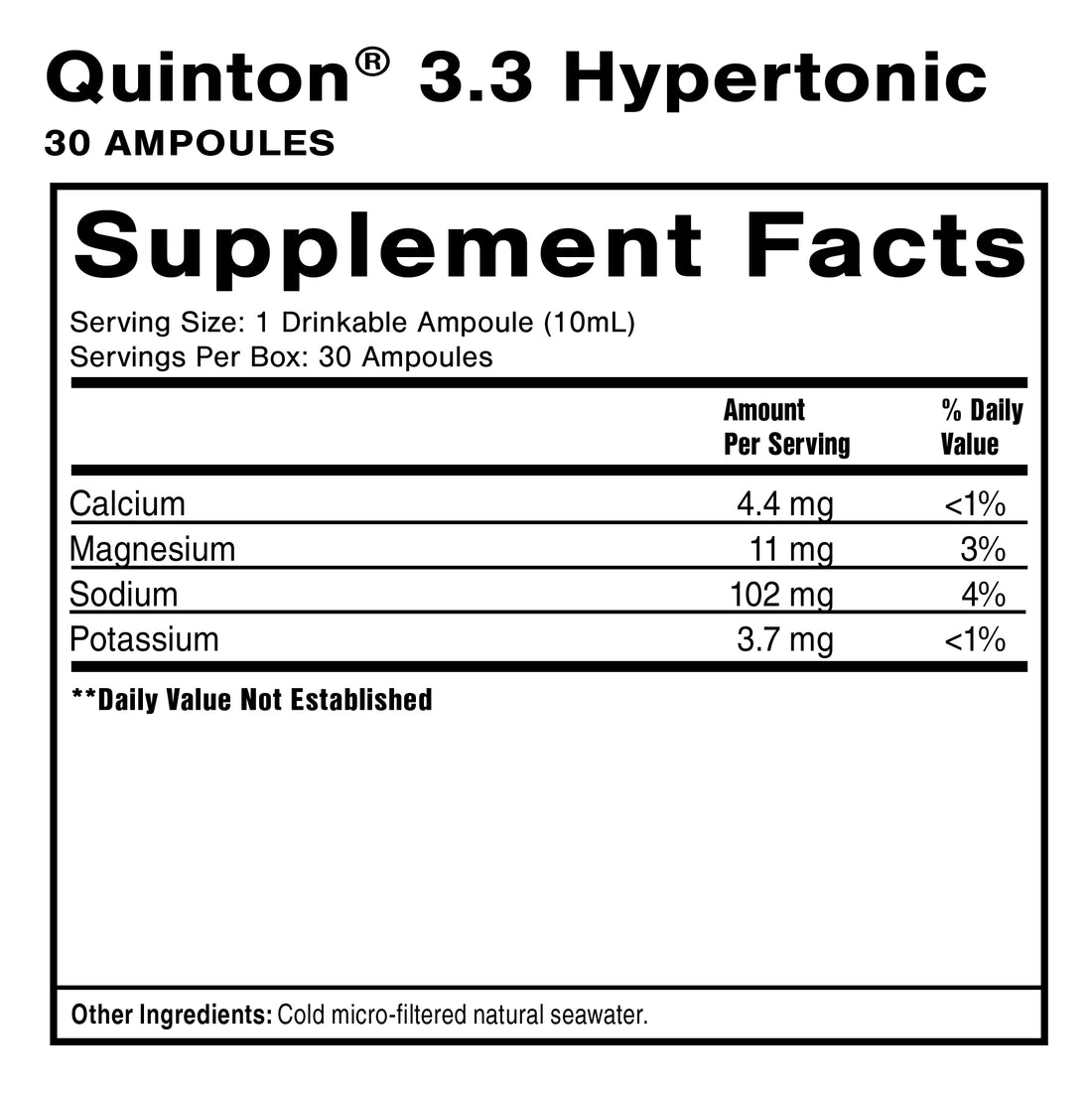Quinton® Hypertonic